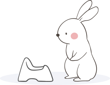 Illustration lapin au pot